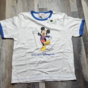 Disneyland Hong Kong NEW Kid's Small Mickey Mouse Graphic Tshirt NEW